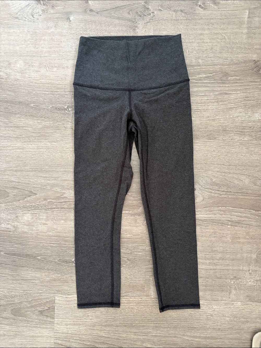 lululemon athletica Dark Charcoal High-Rise Cropped Leggings